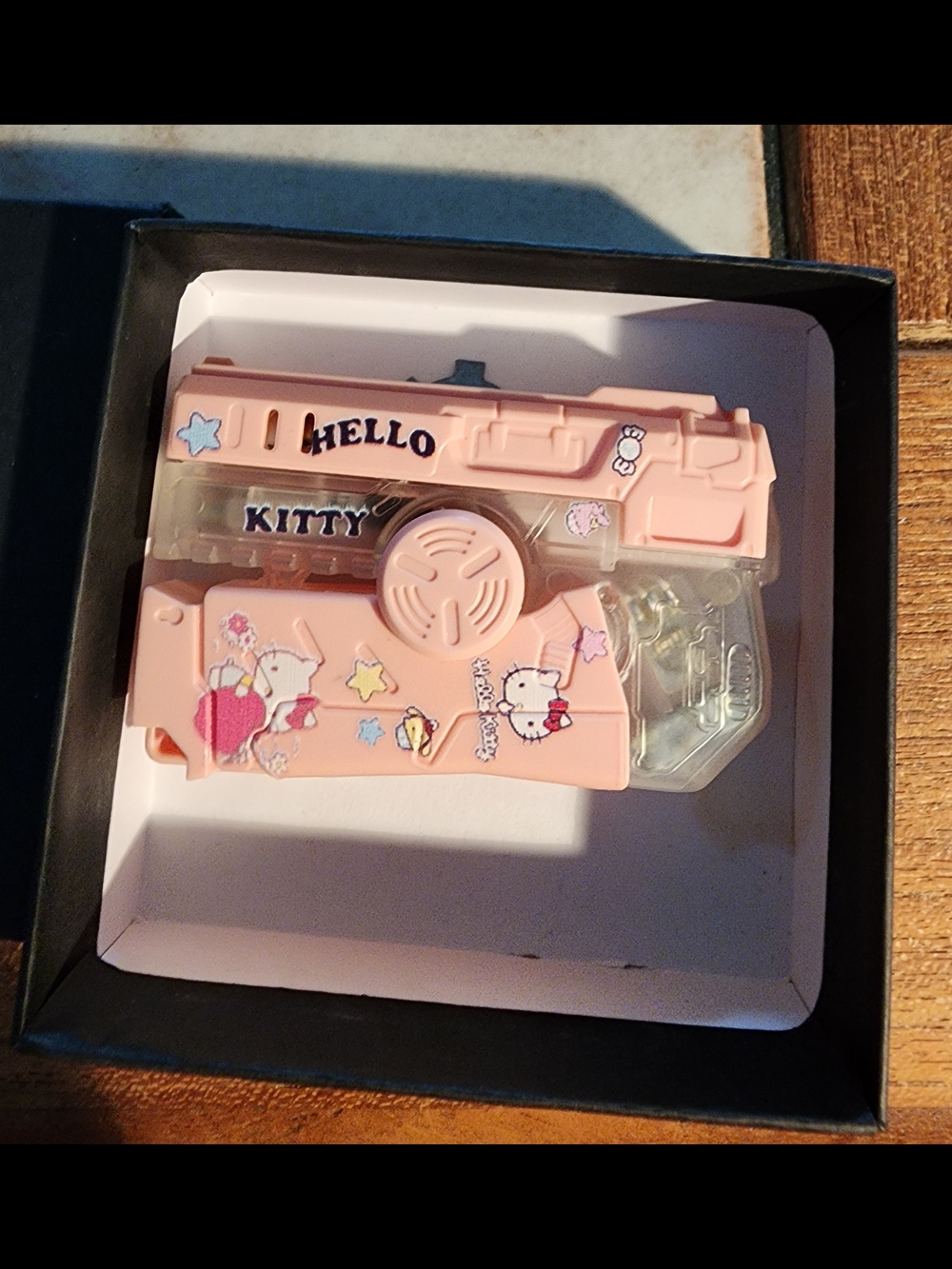 Hello Kitty Pink Re-Fillable Lighter. NEW. RARE. Pulls Out To Gun Shape